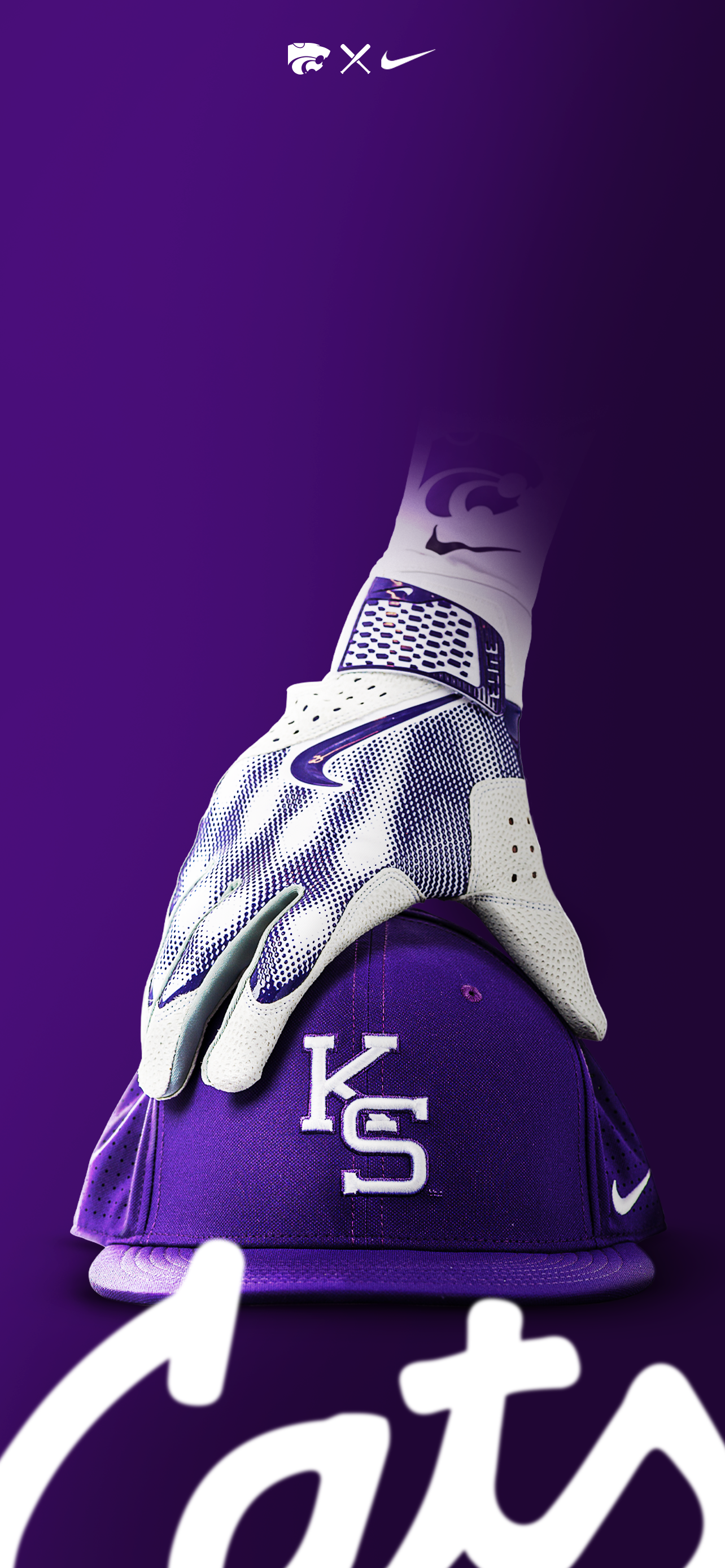 K-State Baseball Purple Digital Background