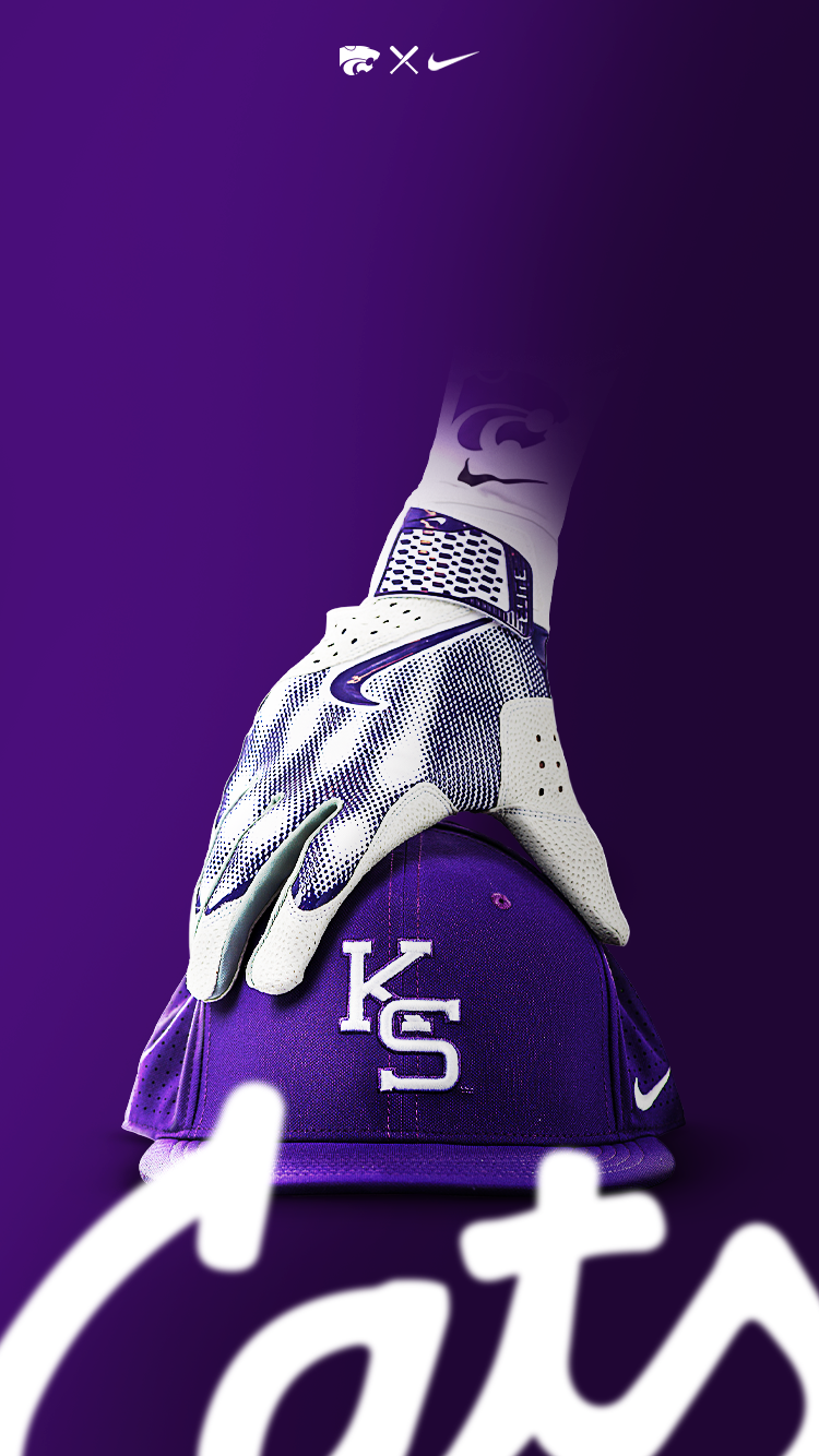 K-State Baseball Purple Digital Background