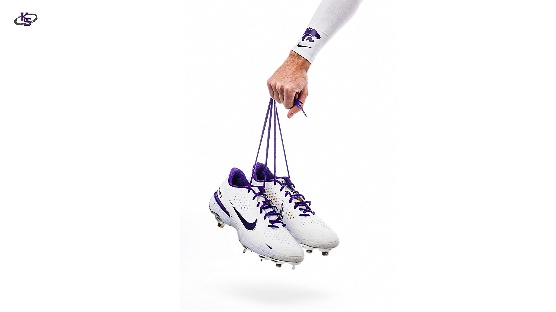 K-State Baseball White Digital Background