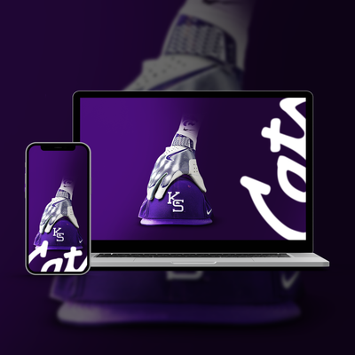 K-State Baseball Purple Digital Background