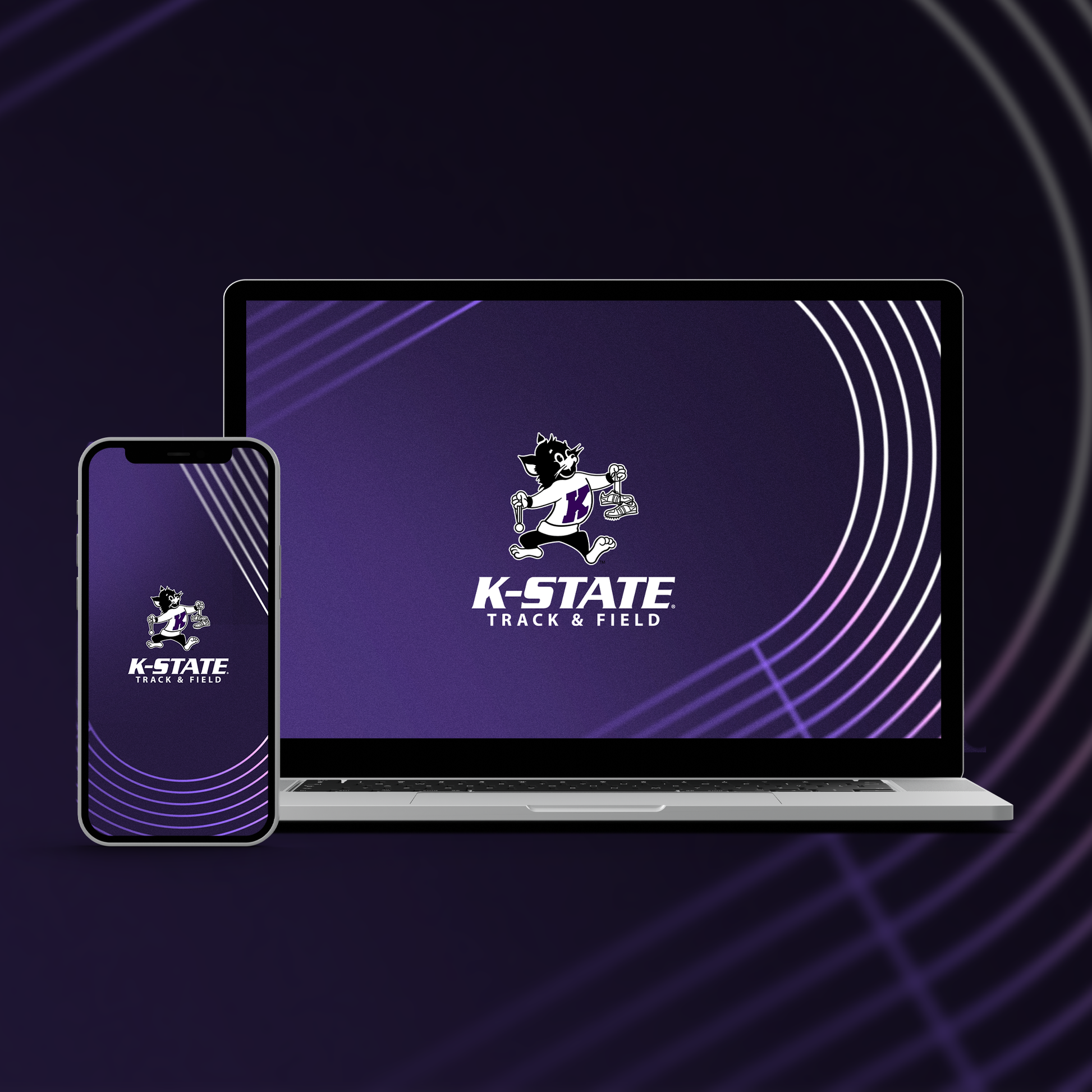 K-State Track & Field Digital Background